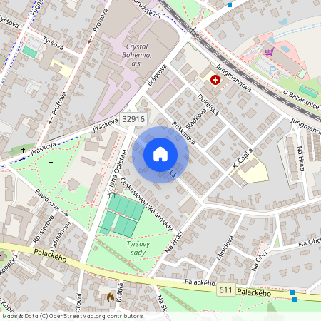 ulice Lidická, Poděbrady – část obce Poděbrady III