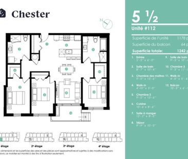 Projet HERMINE – 3½, 4½ et 5½ neufs au cœur de Valleyfield dès le 1... - Photo 3