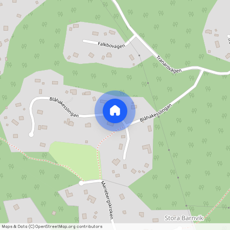 Blåhakeslingan, Ingarö