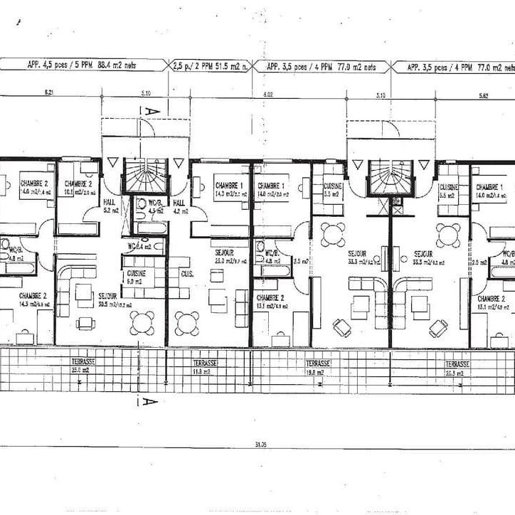 2.5 Zimmer, 51 m², EG - Foto 2
