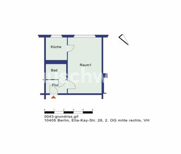 TAUSCHWOHNUNG Günstige 1-Zimmer-Wohnung im Herzen Prenzlauer Bergs - Photo 1