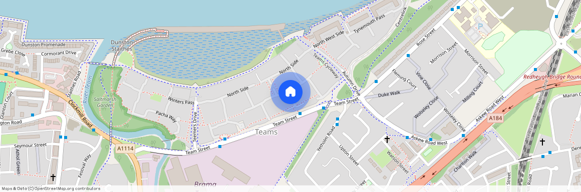 September Courtyard, The Staiths, Gateshead, NE8