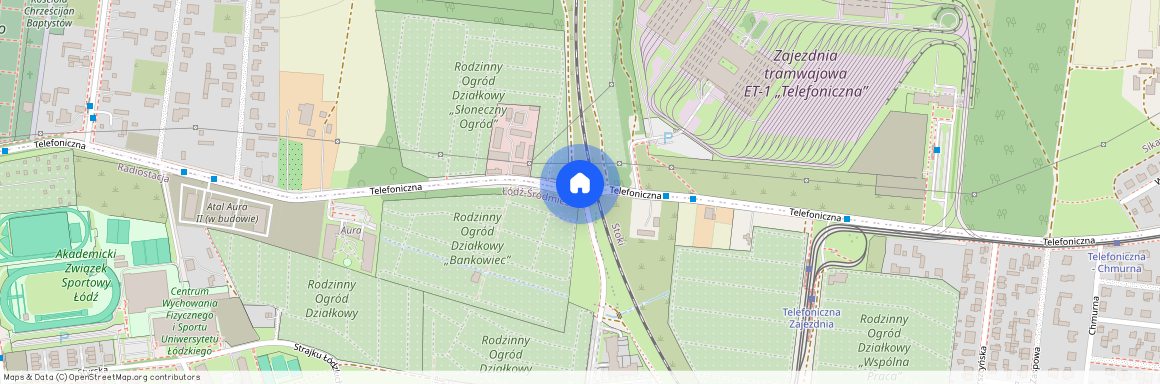 ul. Telefoniczna, Radiostacja, Śródmieście, Łódź, łódzkie