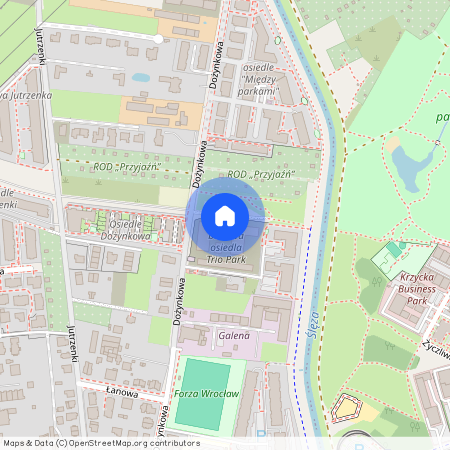 ul. Dożynkowa, Klecina, Krzyki, Wrocław, dolnośląskie