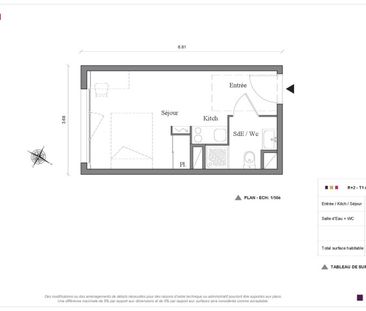 Location Appartement 1 pièce 19m² AUZEVILLE TOLOSANE 31320 - Photo 6