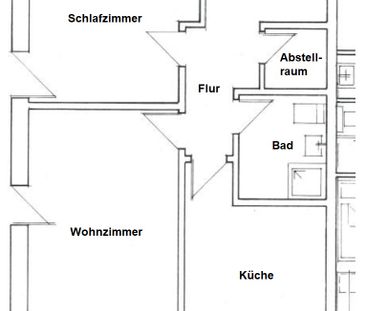 Schöne 2-Zimmer-Wohnung mit großem sonnigem Balkon in ruhiger Lage - Foto 4