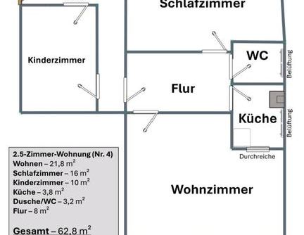 2.5 zimmer wohnung - Photo 1