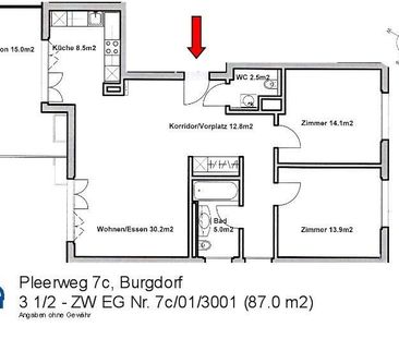 Traumhafte 3 1/2-Zimmerwohnung mit Kinderrabatt! - Foto 6