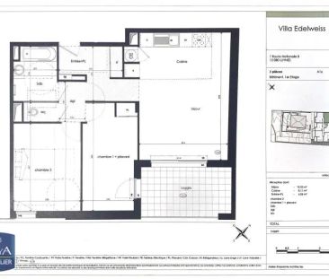 Appartement à louer 3 pièces 65.81m² - Photo 5