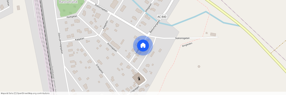 Bastuträsk, På Lundgatan har Bafutec Bostäder totalt 6 fastigheter med 2 lgh i vardera hus.