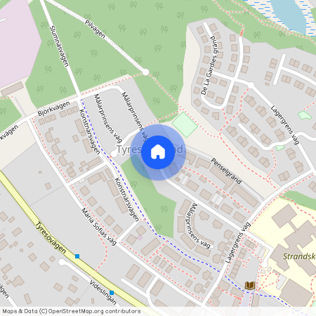 Målarprinsens väg, Tyresö