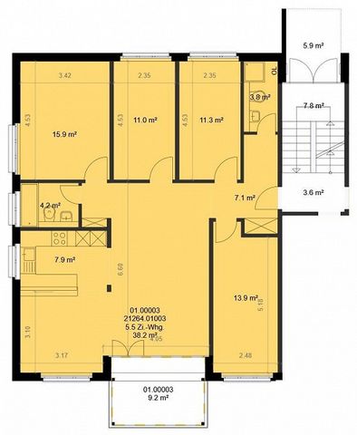 Moderne 5.5-ZW à 108 m² im 2. OG mit grossem Balkon - Foto 5