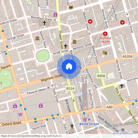 Mandeville Place, Marylebone, London, W1U