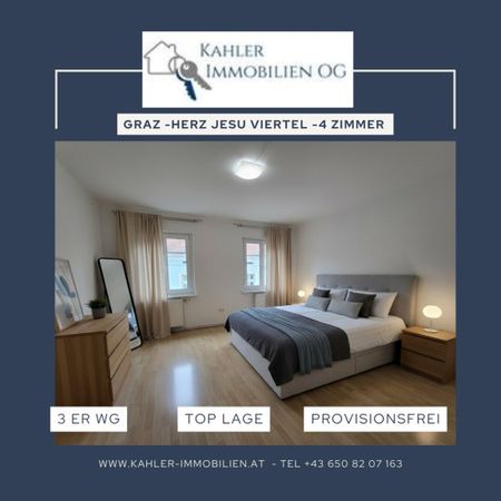 Graz - Herz-Jesuviertel - 4 Zimmer - Altbau - WG fähig- Provisionsfrei - Photo 4