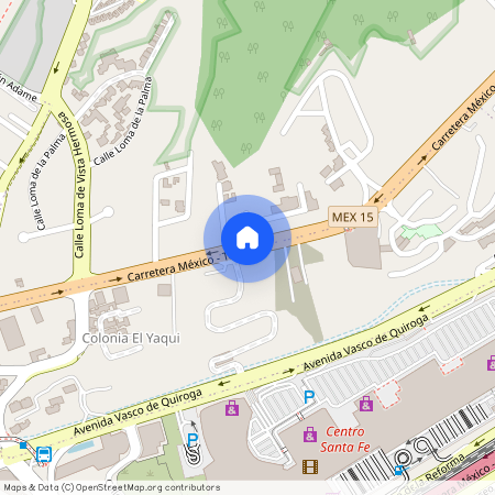 Renta de departamento Carretera Mexico Toluca, Colonia Santa Fe Cuajimalpa, C.P. 05348, Df / Cdmx