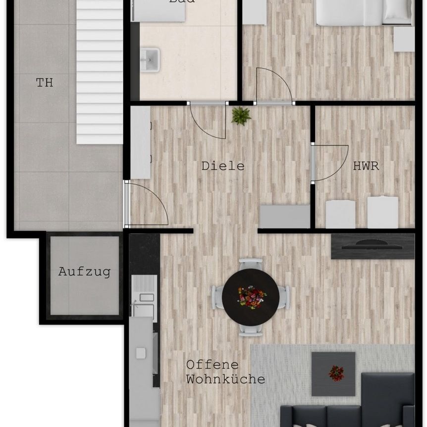 Neubau von 6 barrierearmen Komfort-Mietwohnungen in zentraler Lage von Oberhausen-Mitte - Foto 2