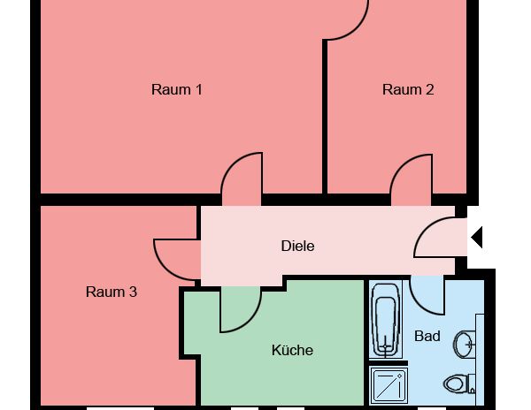 Demnächst frei! 3-Zimmer-Wohnung in Herne Röhlinghausen - Photo 1