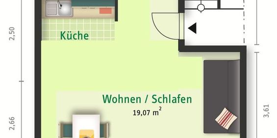 Singlewohnung im schönem Blumenviertel in Halle-Neustadt - Photo 3