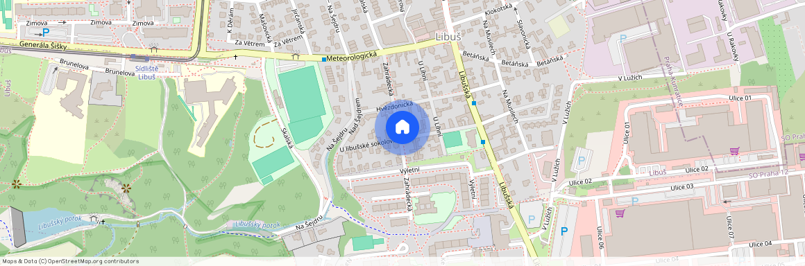 Zahrádecká, Praha 4 - Libuš