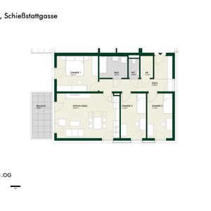 Helle 4-Zimmer-Erstbezugswohnung im 1. Obergeschoss mit Balkon - Photo 2