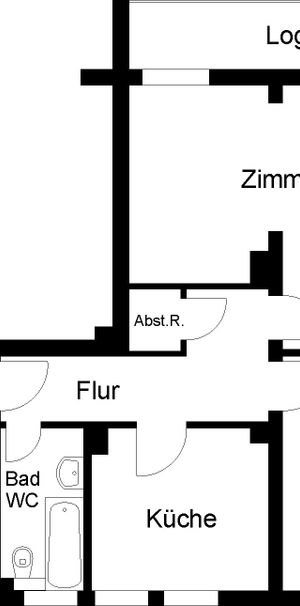 + Großzügige Zwei-Zimmer-Wohnung + - Photo 1