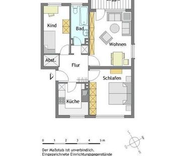 3-Zimmer-Wohnung in Mülheim-Saarn - Photo 1