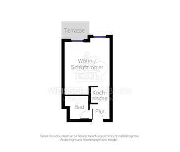 Kompaktes 1-Zimmer-Apartment in der Fürther Südstadt mit Kochnische... - Photo 6