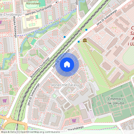 Jana III Sobieskiego, Jakubskie Przedmieście, Toruń, kujawsko-pomorskie