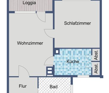 Komfortabel & gut erreichbar: 2 Zimmer mit Balkon und Abstellraum - Photo 1