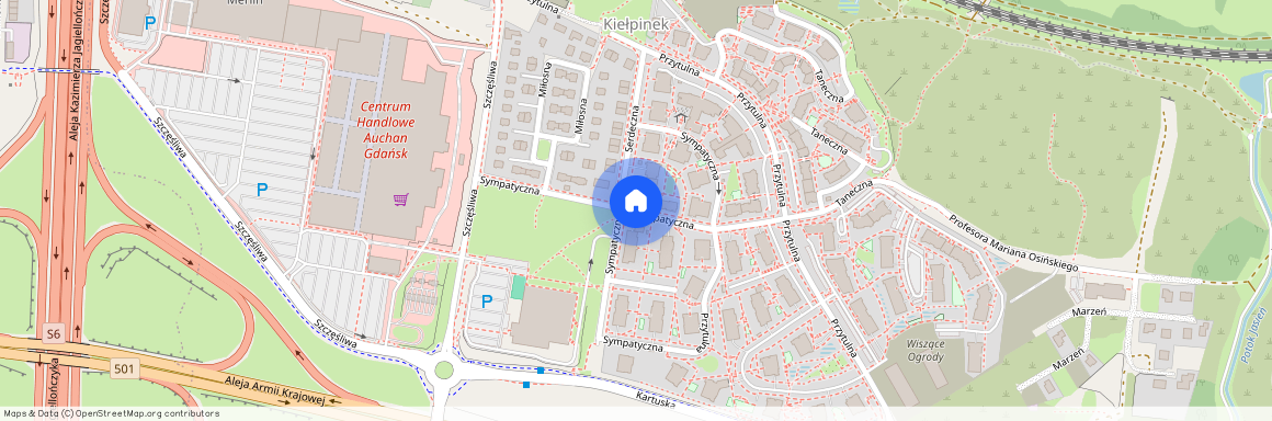 ul. Sympatyczna, Jasień, Gdańsk, pomorskie