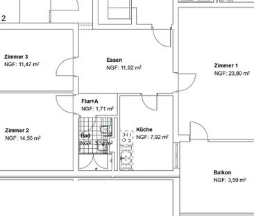 WBS erforderlich! 3 ZKB mit Balkon! - Photo 1