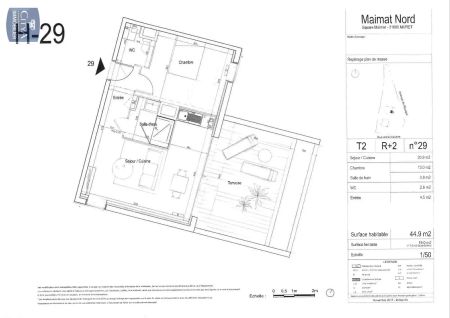 Appartement à louer 2 pièces 42.5m² - Photo 2