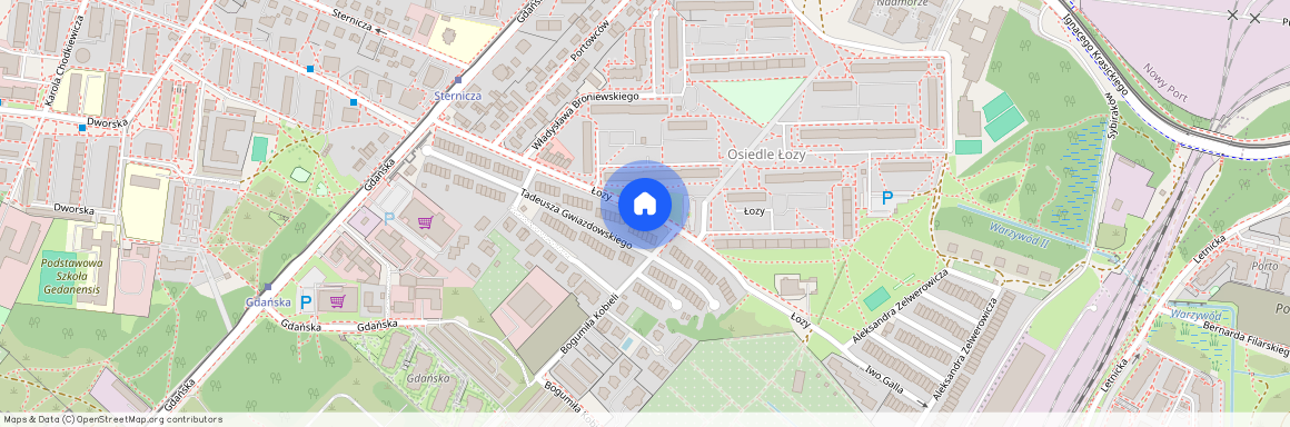 ul. Łozy, Brzeźno, Gdańsk, pomorskie