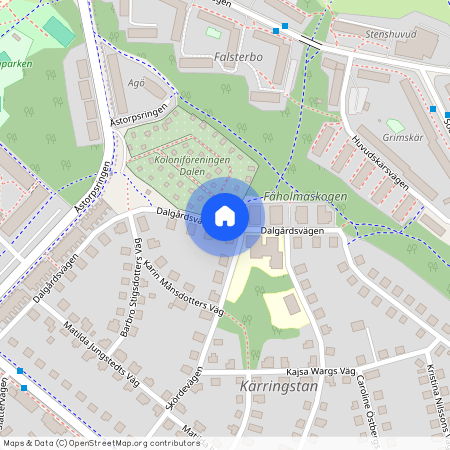 Dalgårdsvägen, Enskededalen