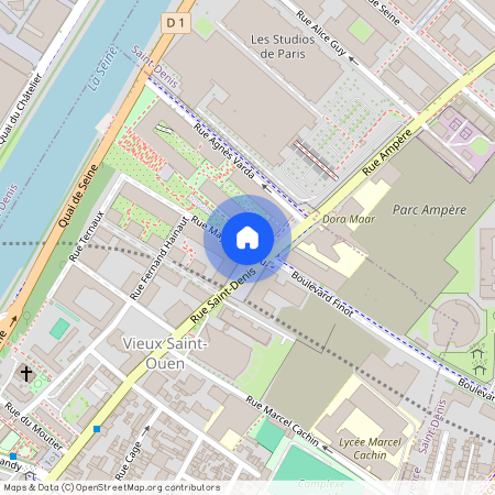 7 Place Suzanne Lenglen, 93400 Saint-Ouen-sur-Seine, France