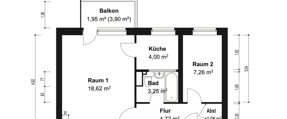 Helle 2-Zimmer-Wohnung mit Balkon in Reinickendorf - Foto 1