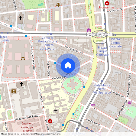 Via Enrico Besana, Milan, Lombardy 20122