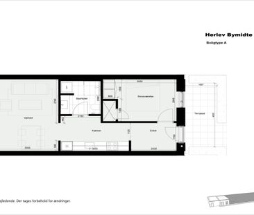 Moderne og lys 2-vær. lejlighed med eksklusiv beliggenhed over Herl... - Photo 4
