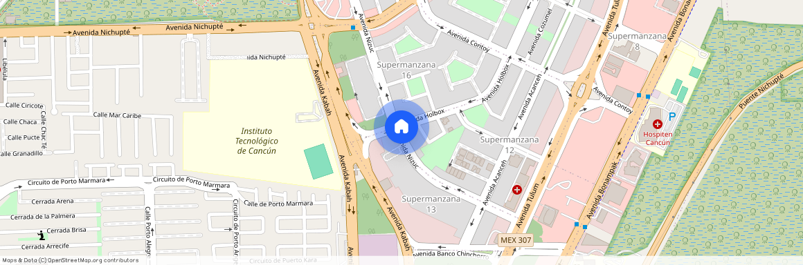 av nizuc, 1, Supermanzana 13, Cancún/Benito Juárez, Quintana Roo, 77504, México