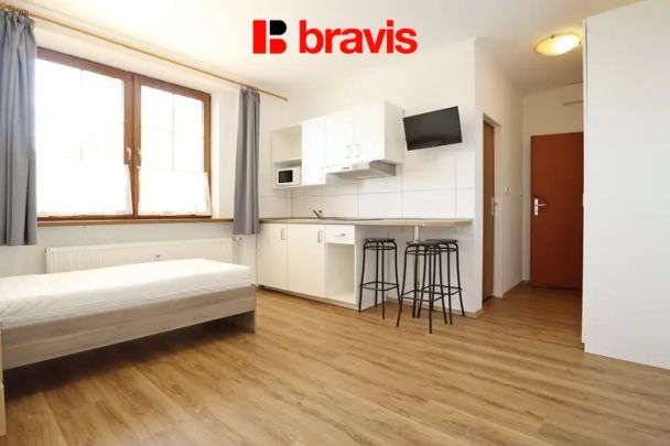 Pronájem bytu 1+kk, Popůvky u Brna, zařízený - Photo 1