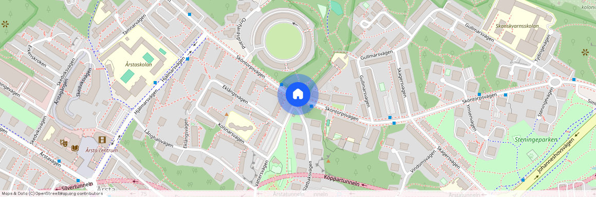 Sköntorpsvägen, Årsta