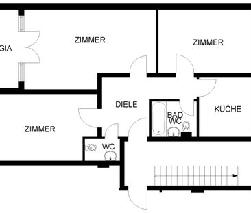 3 1/2 Zimmer Wohnung MIT BALKON Haspe-Tücking - Photo 2