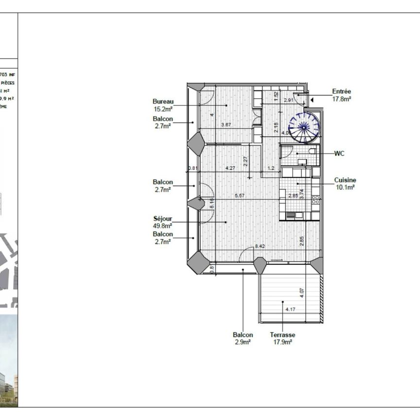 6 Zimmer, 181 m², 7. Stock - Foto 1