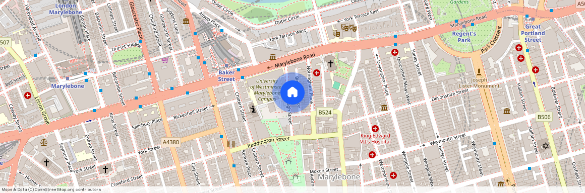 Northumberland Mansions, Luxborough Street, W1U