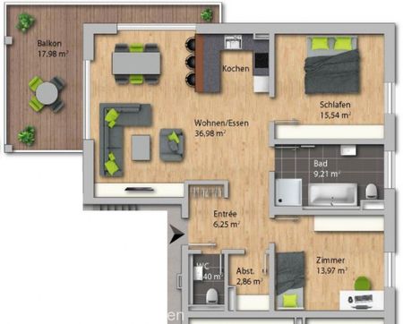 Morgen schon einziehen! Exklusive Wohnung im Zentrum von Grenzach (3 Zimmer-Wohnung 0.8) - Photo 5