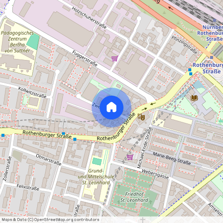 Zweigstraße, 90439 Nürnberg (Mittelfr) - St Leonhard