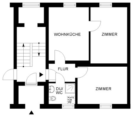 Zentrale 2-Zimmer-Wohnung // EG rechts - Photo 5