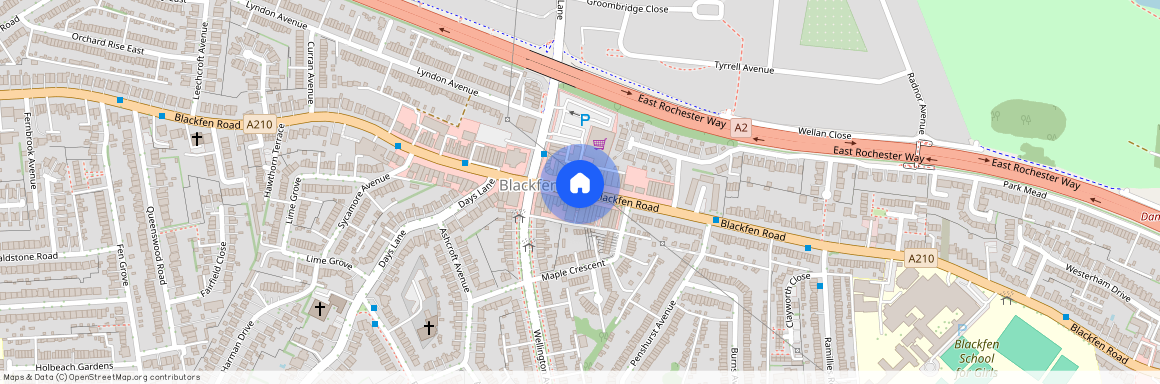 Blackfen Parade, Blackfen Road, Sidcup, Kent, DA15