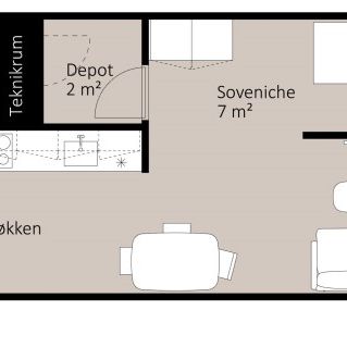 1-værelses studiebolig - Photo 3