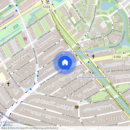 Groot Hertoginnelaan 59, Stadhoudersplantsoen, 2517EC, Den Haag